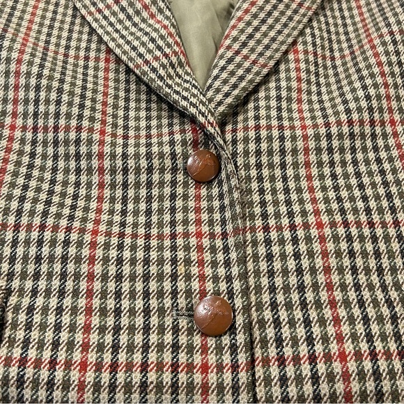 Vintage Orvis 100% Wool Tweed Houndstooth Field Jacket - Picture 11 of 17